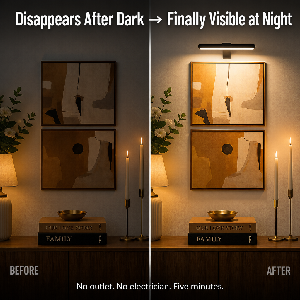 LumaRidge™ — Frame Every Wall in Warm Gallery Glow, No Electrician Needed