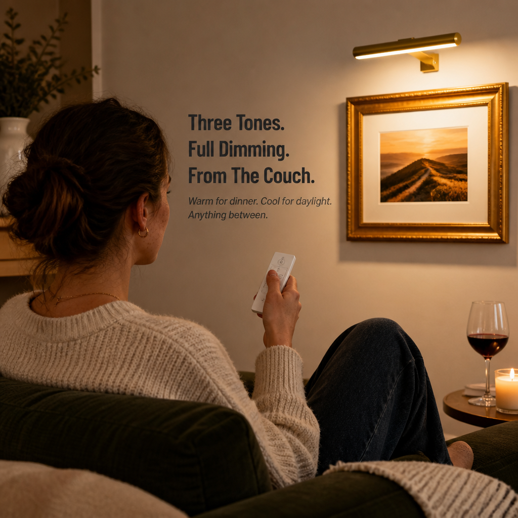 LumaRidge™ — Frame Every Wall in Warm Gallery Glow, No Electrician Needed
