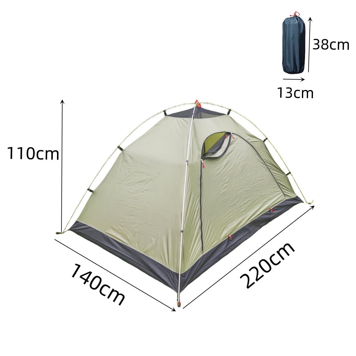 Lightweight Dome Tent for Two – Ideal for Camping Adventures