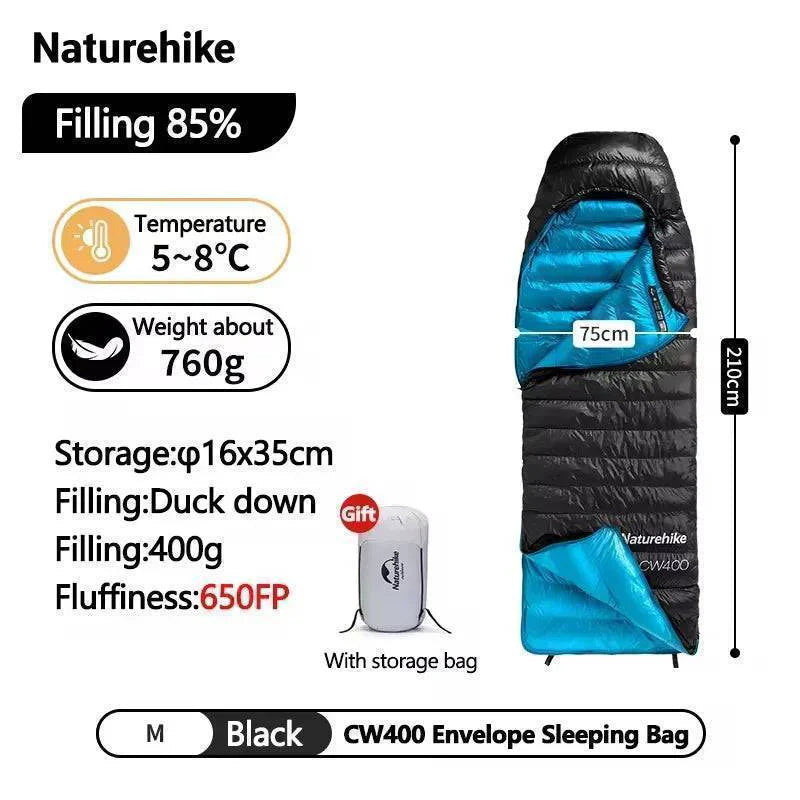 Lightweight Duck Down Sleeping Bag for Winter Camping
