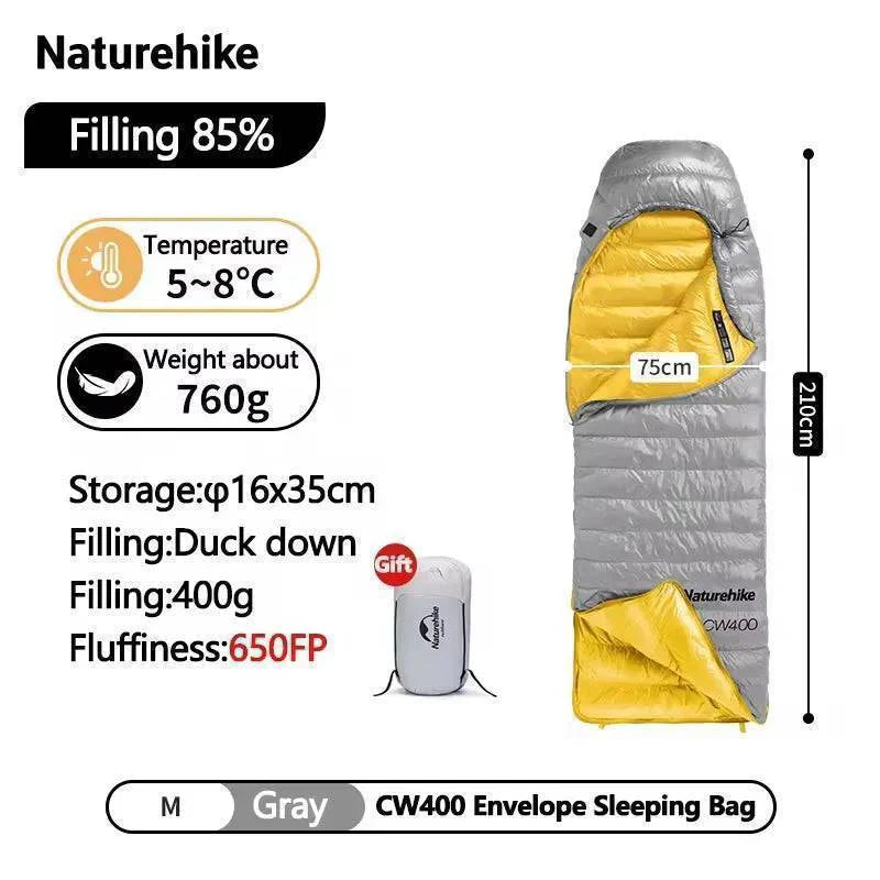 Lightweight Duck Down Sleeping Bag for Winter Camping
