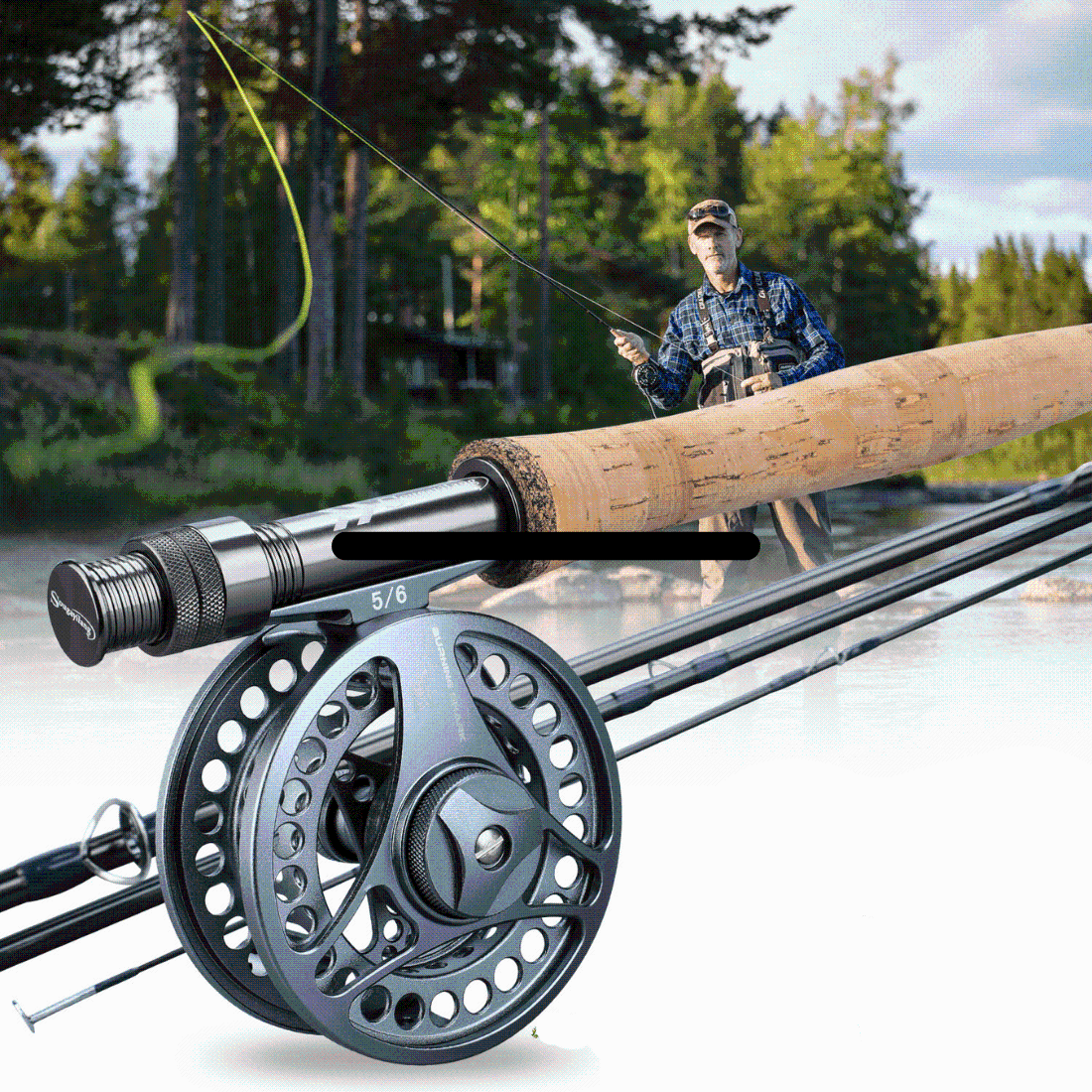 Lightweight Fishing Rod and Reel Set for Fly Anglers