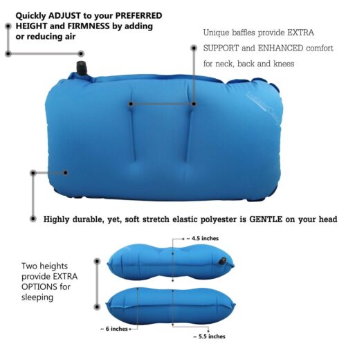 Inflatable Travel Pillow for Hiking and Camping – Ultralight Design