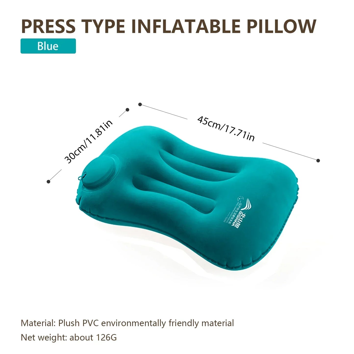 Inflatable Camping Pillow with Integrated Pump – Lightweight Design