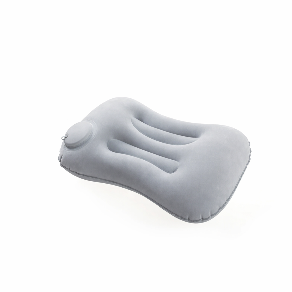 Inflatable Camping Pillow with Integrated Pump – Lightweight Design