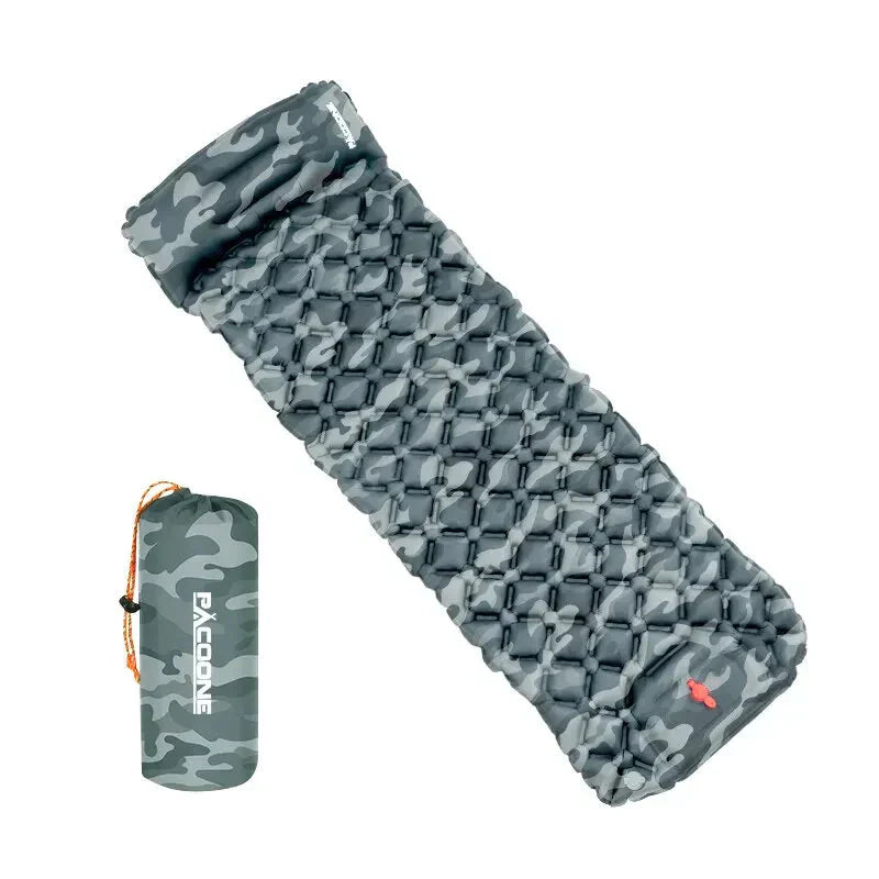 Inflatable Camping Sleeping Pad with Integrated Pump - Ultralight Design