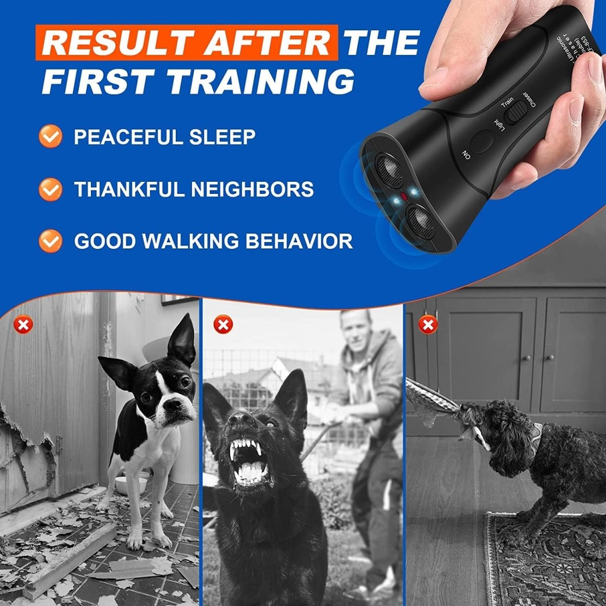 Indoor Ultrasonic Bark Control Device for Dogs