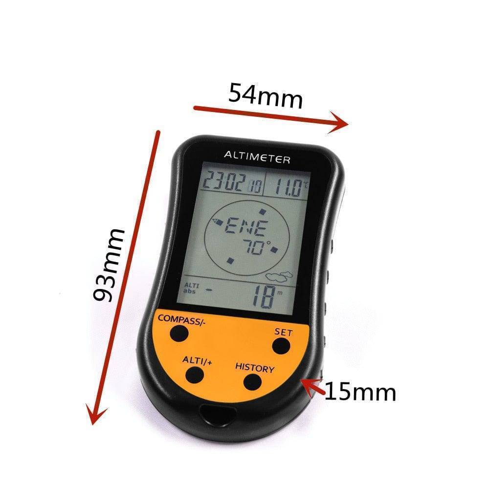 Digital Altimeter with Barometer, Compass, and 8 Functions