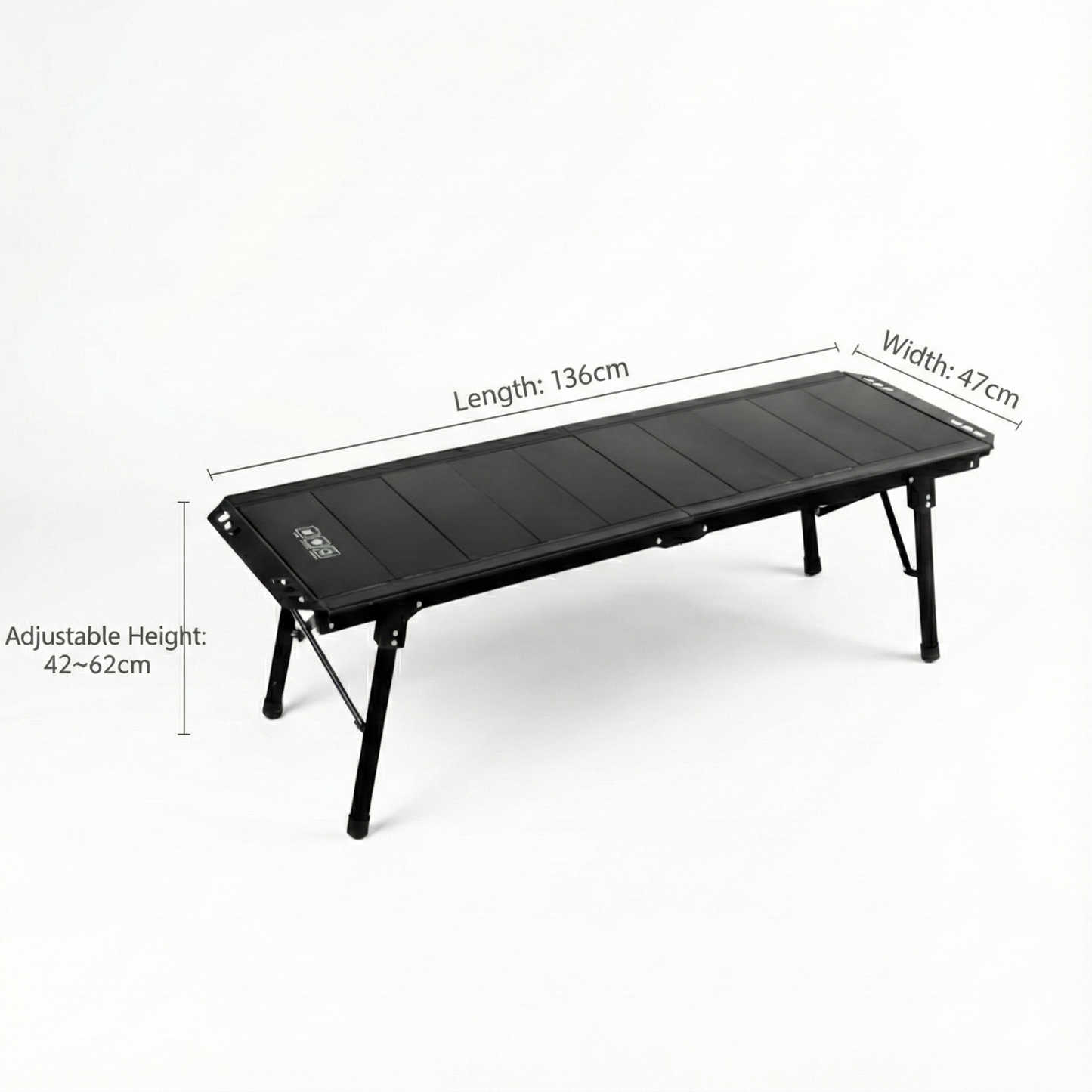 Folding Camping Table in Aluminum – Modular Design