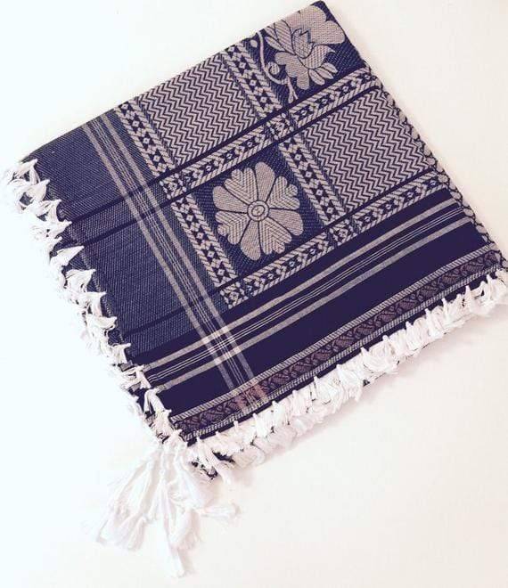 Classic Shemagh Scarf for Head and Neck – Traditional Keffiyeh Style