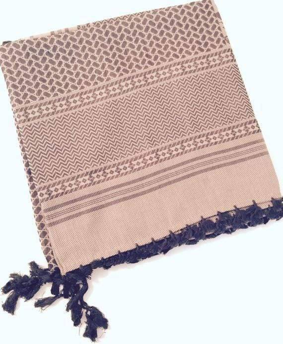 Classic Shemagh Scarf for Head and Neck – Traditional Keffiyeh Style