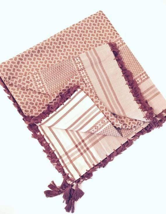 Classic Shemagh Scarf for Head and Neck – Traditional Keffiyeh Style