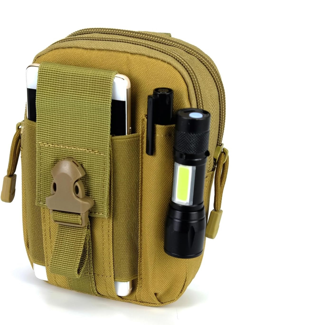 Military Utility Bag - EDC Belt Pouch with MOLLE System