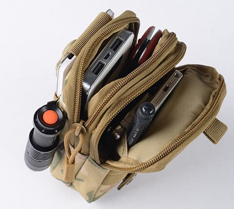 Military Utility Bag - EDC Belt Pouch with MOLLE System