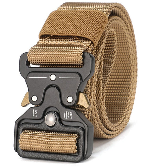 Outdoor Tactical Belt Featuring Quick-Release Closure
