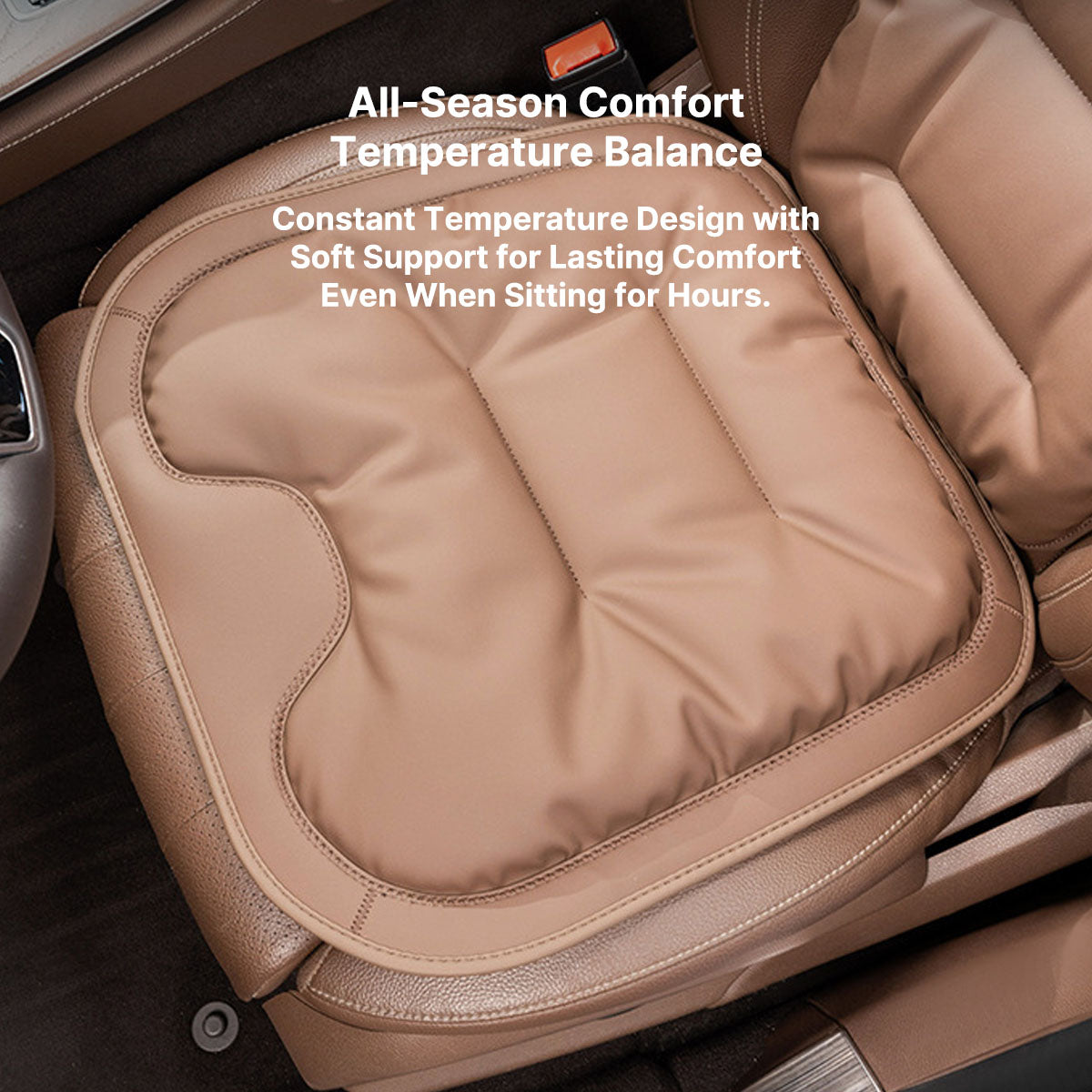 Complete Set of Breathable Leather Car Seat Covers in Napa Style