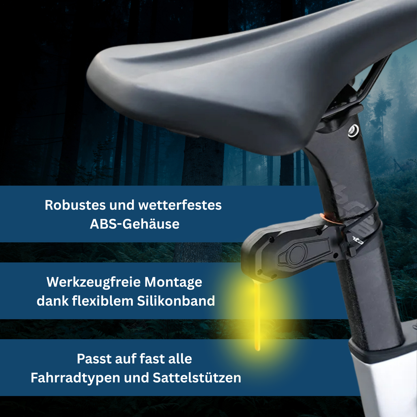 LED Bicycle Tail Light for Enhanced Visibility