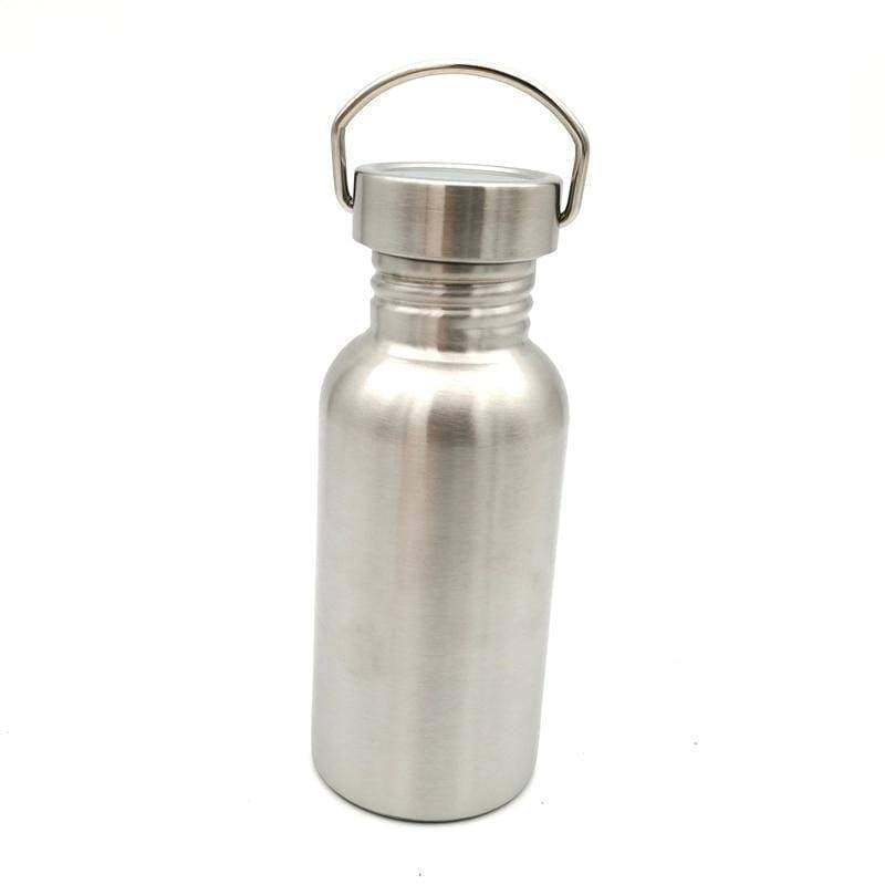 Bushcraft Water Bottle with Wide Mouth - Stainless Steel