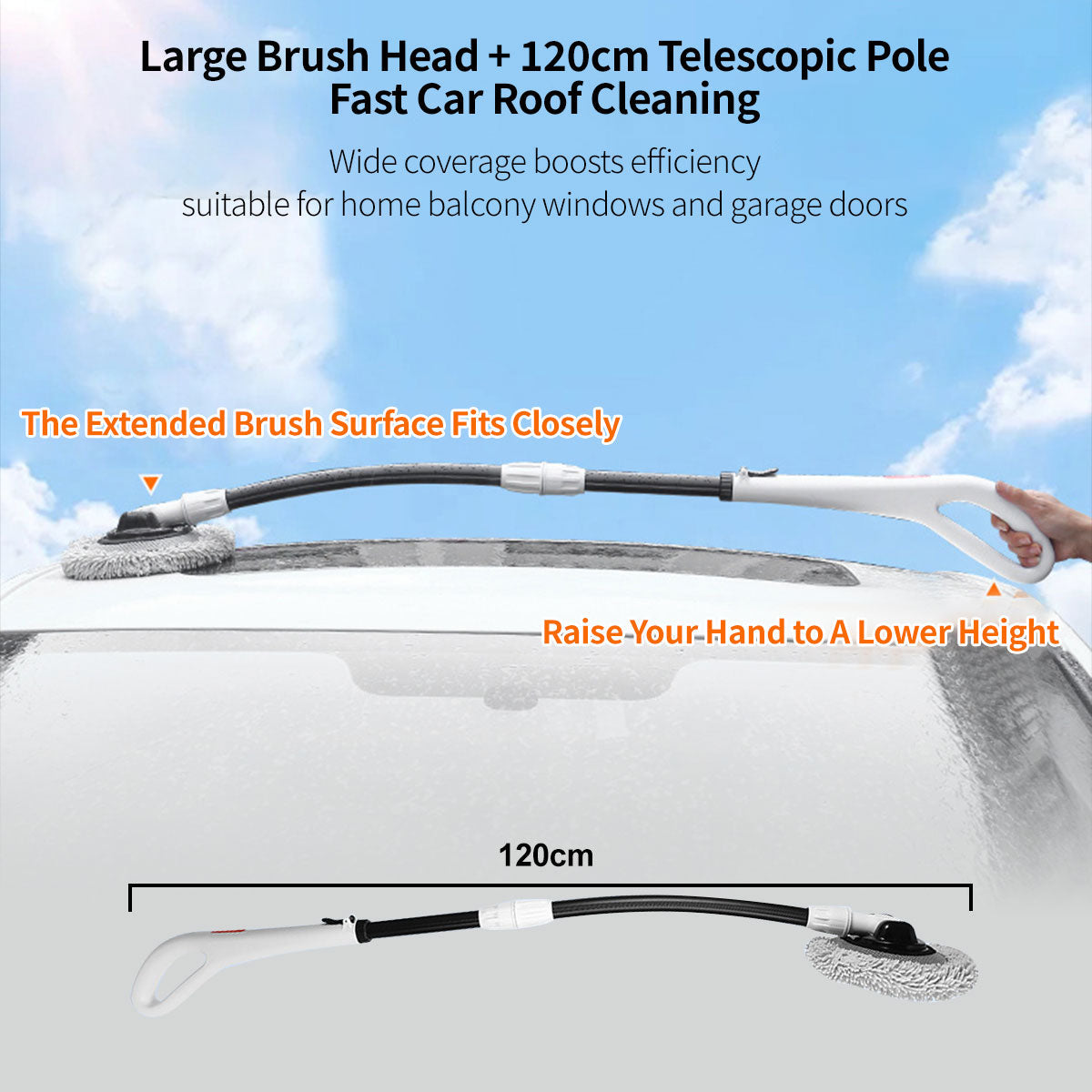 Ergonomic Handle Car Cleaning Mop Set