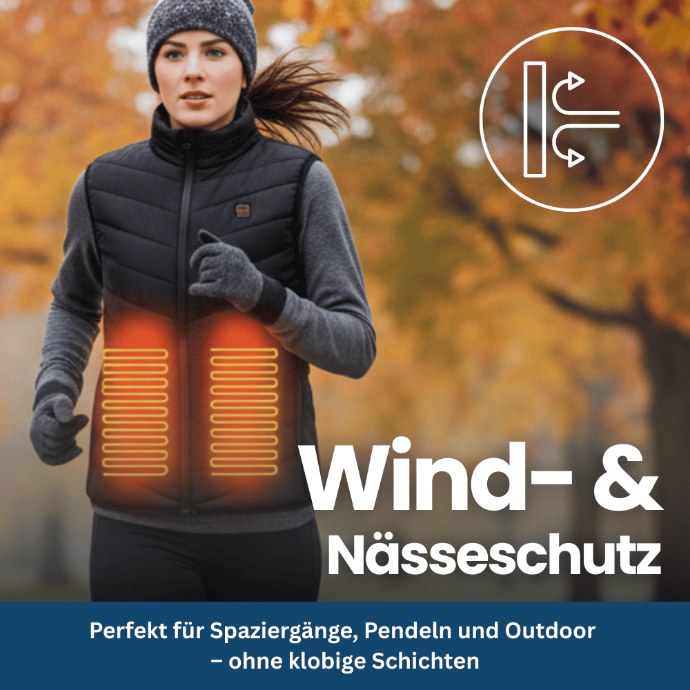Heated Vest with 9 Heating Zones for Core Comfort