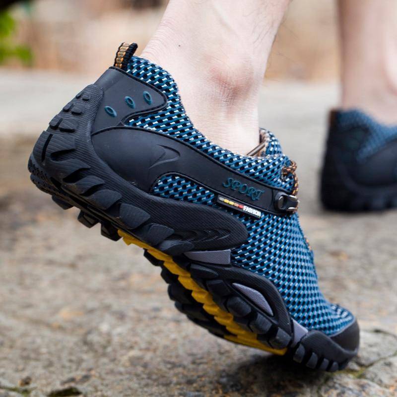 Breathable Climbing and Hiking Footwear Made from Cow Leather