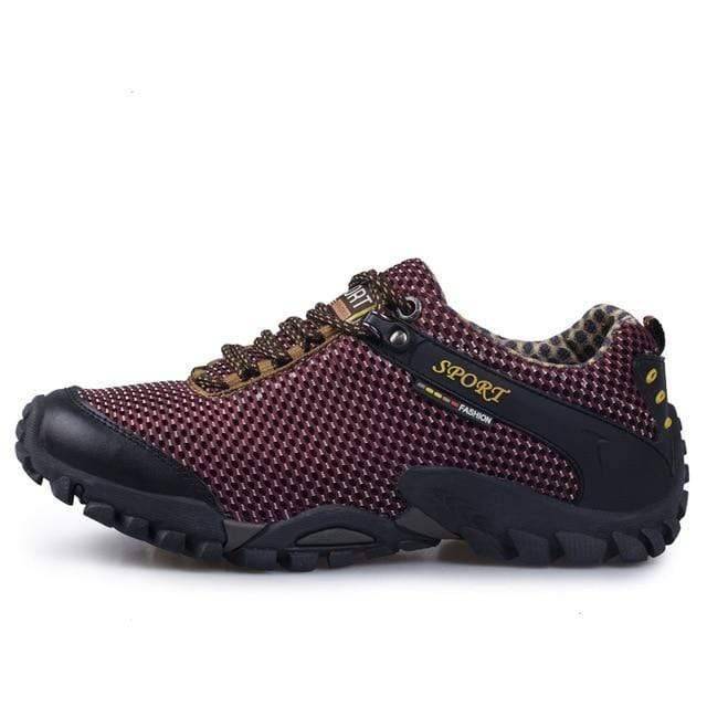 Breathable Climbing and Hiking Footwear Made from Cow Leather