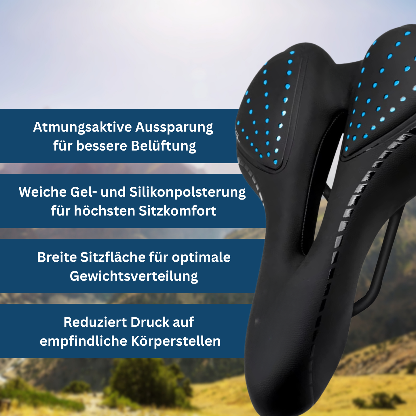Comfortable Bike Seat with Ergonomic Design