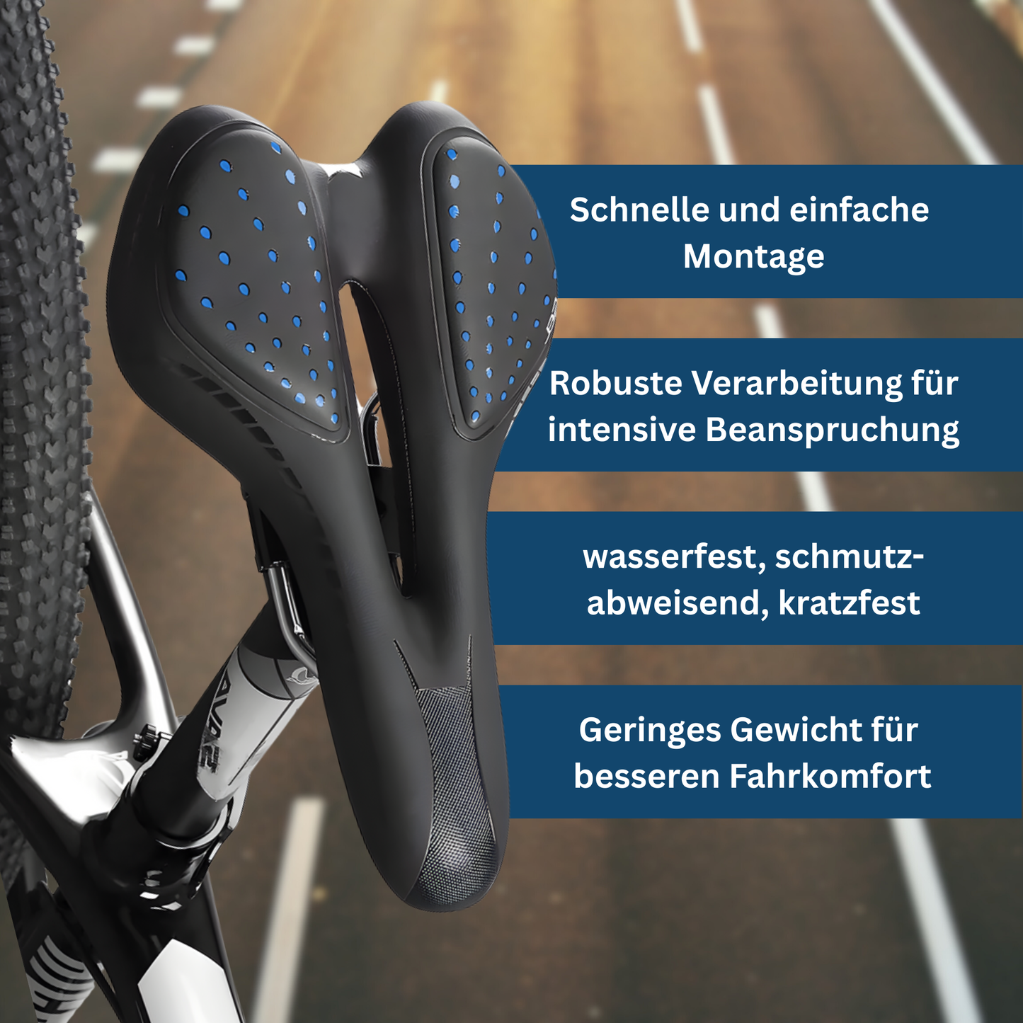 Comfortable Bike Seat with Ergonomic Design