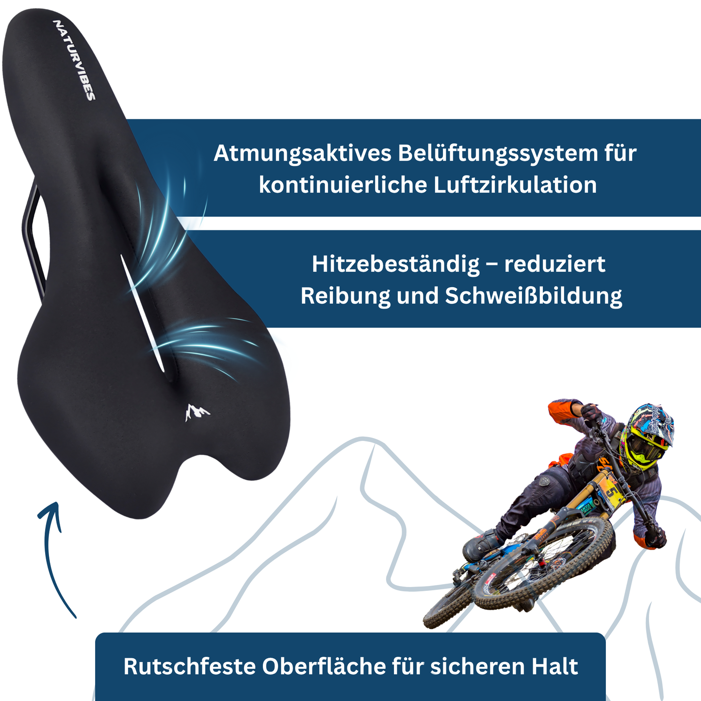 Comfortable Cushion for Cycling Saddle – Ergonomic Design