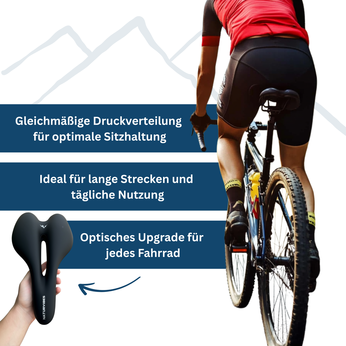 Comfortable Cushion for Cycling Saddle – Ergonomic Design