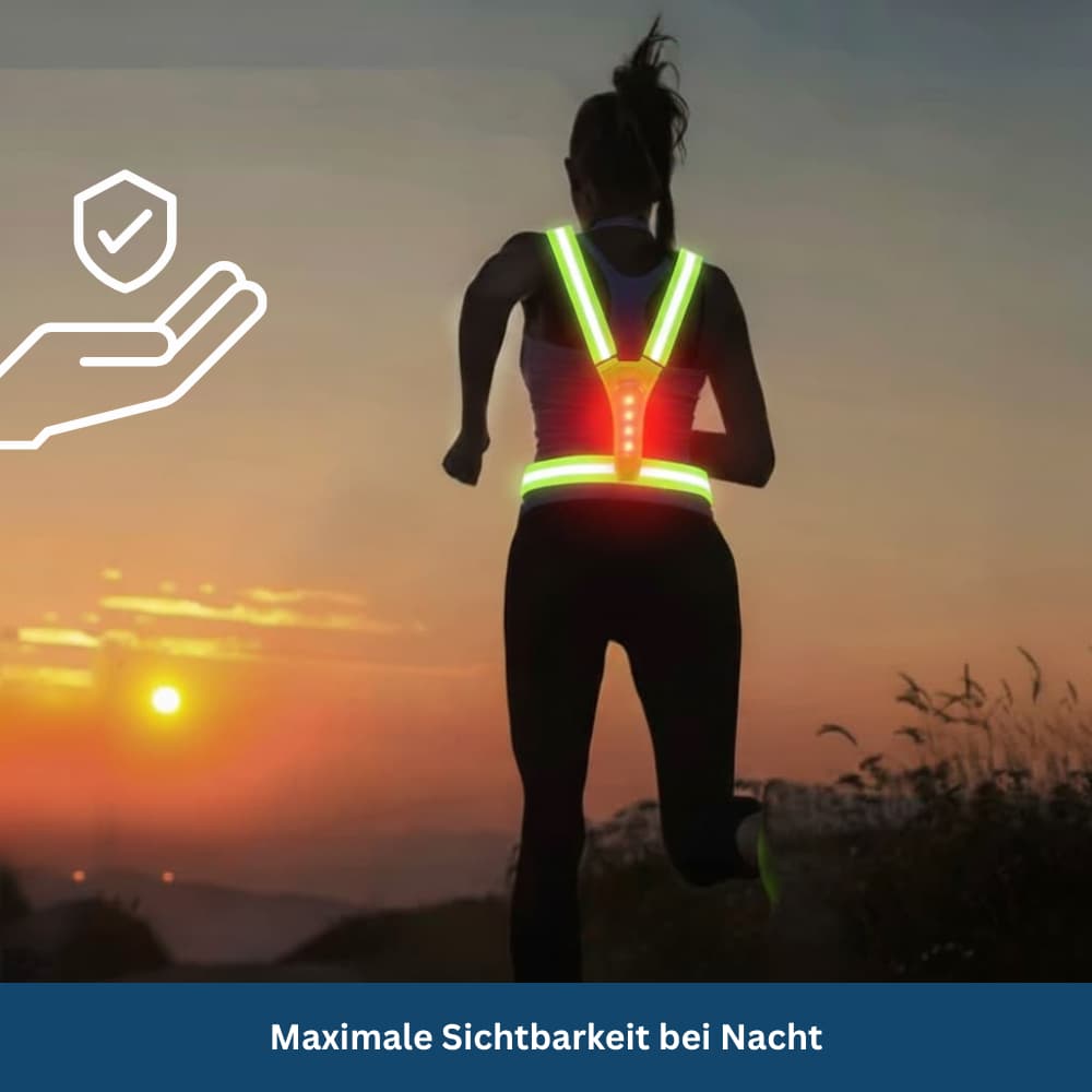 LED Safety Vest with High Visibility Design