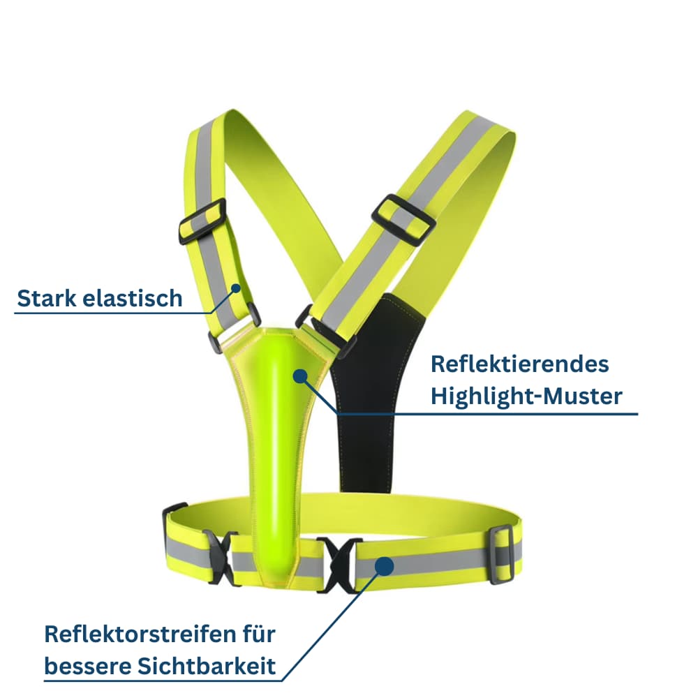 LED Safety Vest with High Visibility Design