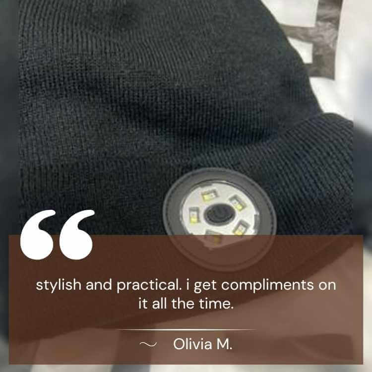 Bluetooth Beanie Hat with LED Lights for Winter