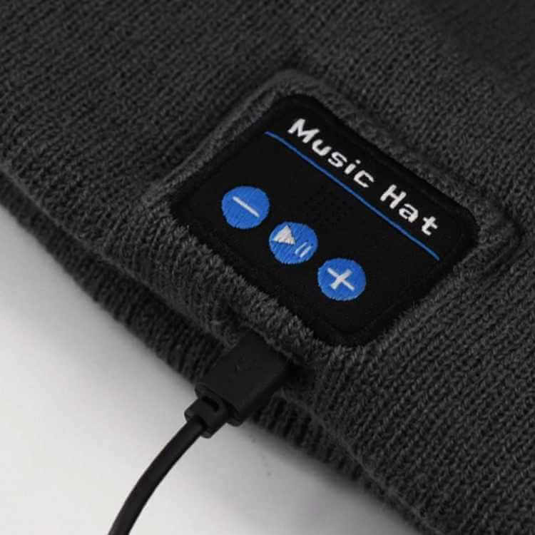 Bluetooth Beanie Hat with LED Lights for Winter
