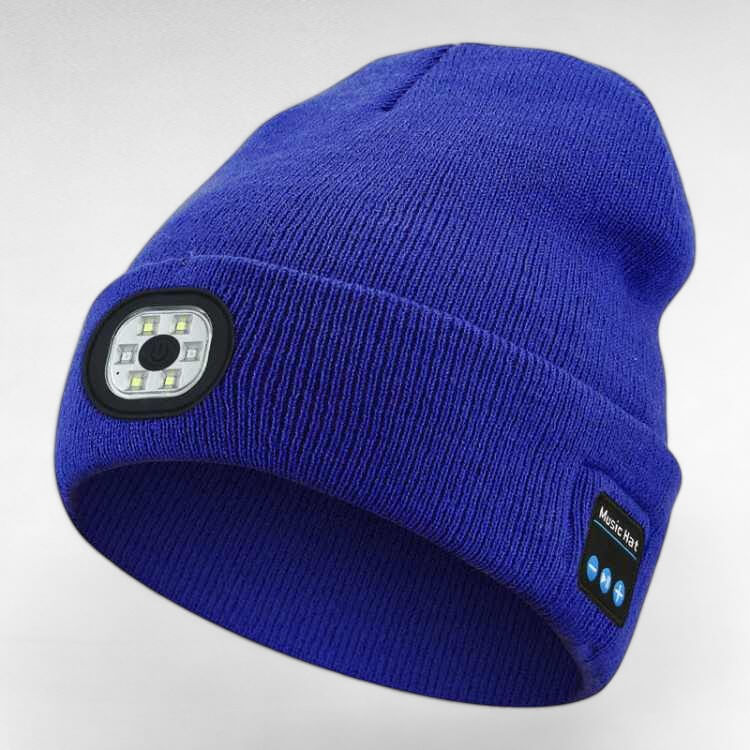 Bluetooth Beanie Hat with LED Lights for Winter