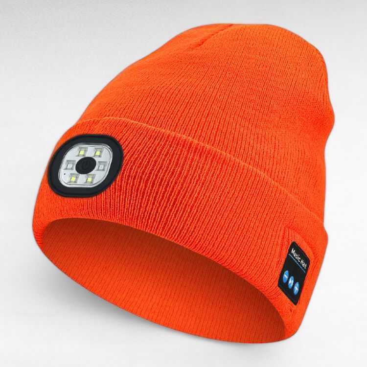 Bluetooth Beanie Hat with LED Lights for Winter
