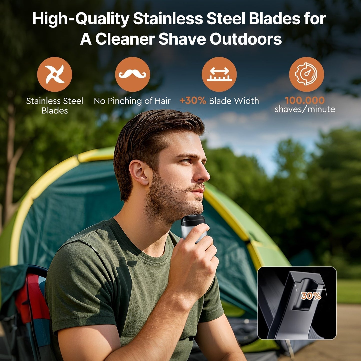 Compact Electric Razor for Travel