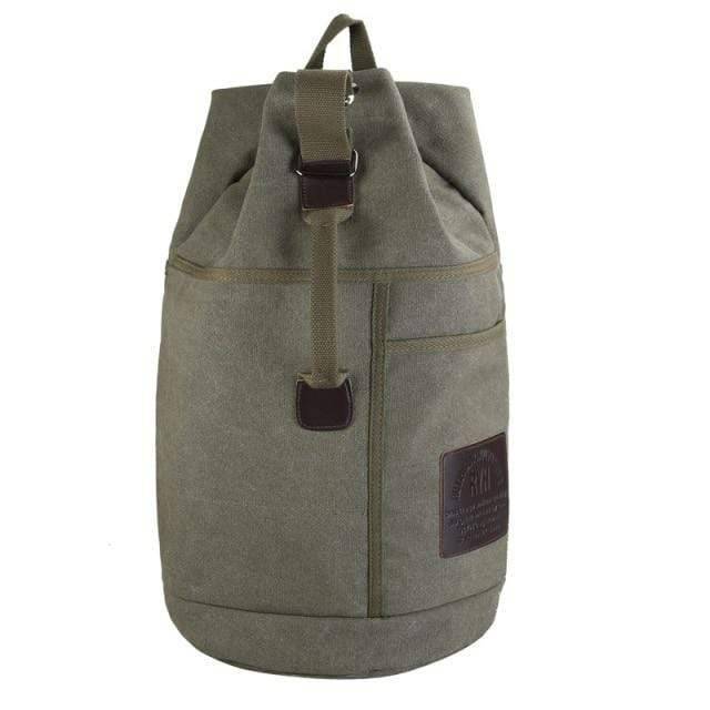 Canvas Hiking Backpack for Outdoors with Drawstring Fastening