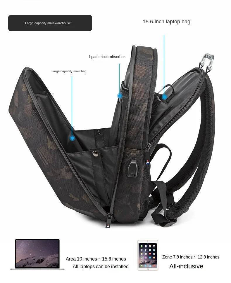 Durable Travel Backpack for Outdoor Use - Unisex Music Box Design