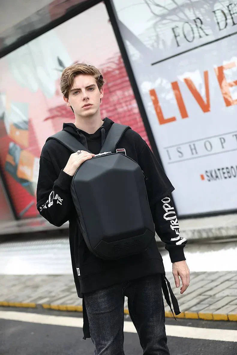 Durable Travel Backpack for Outdoor Use - Unisex Music Box Design