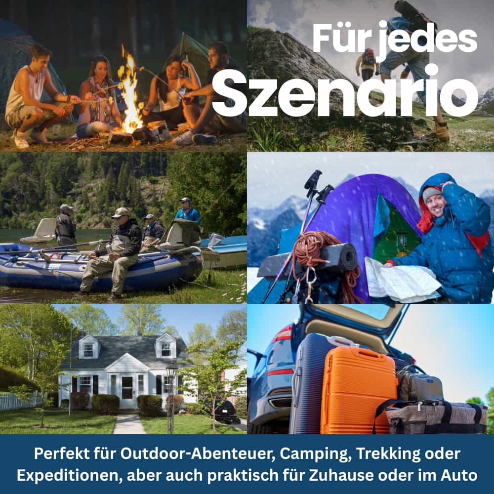 Complete Survival Gear Set for Outdoor Adventures