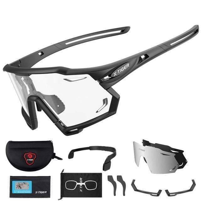 Outdoor Sports Sunglasses with Photochromic Lenses for Cycling