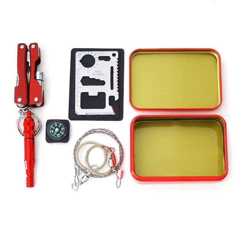 5-in-1 Survival Tool Kit for Emergency Situations - Portable