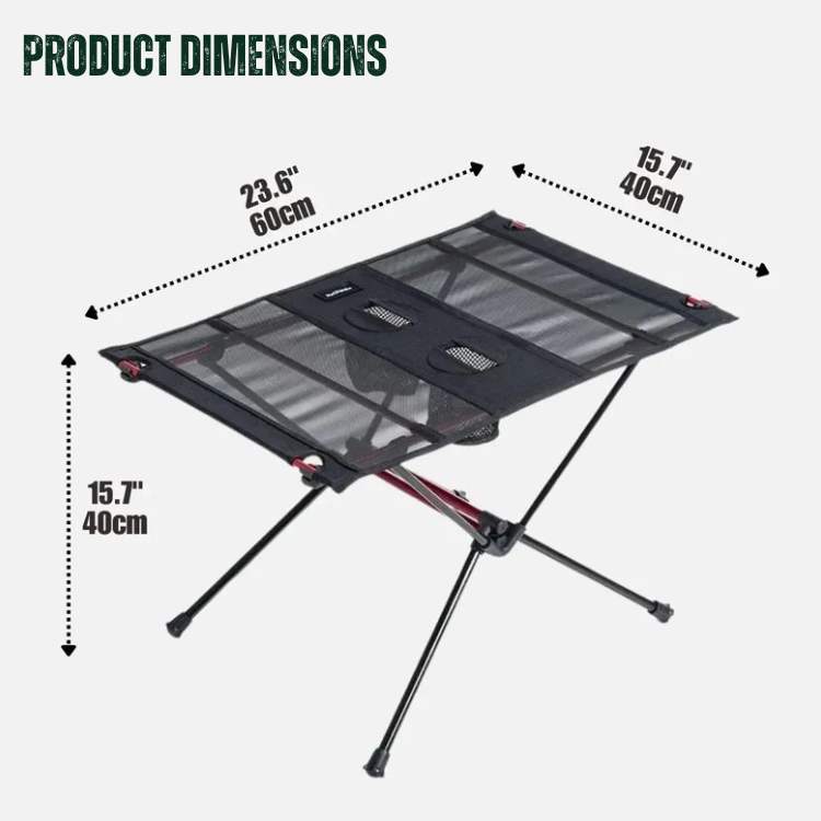 Folding Camping Table in Portable Aluminum Design