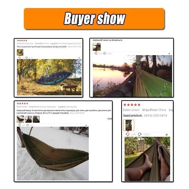 Camping Hammock with Mosquito Net for Outdoor Use – Portable Design