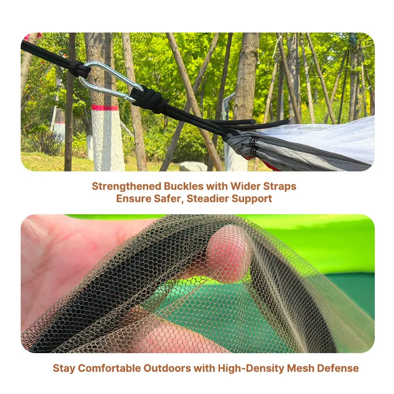 Hammock for Camping with Integrated Mosquito Netting – Portable Design