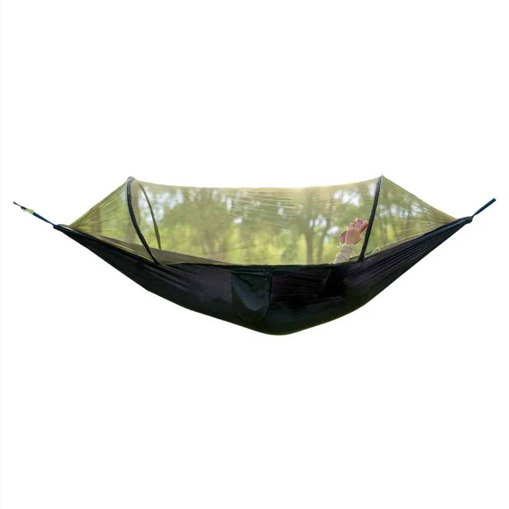Hammock for Camping with Integrated Mosquito Netting – Portable Design