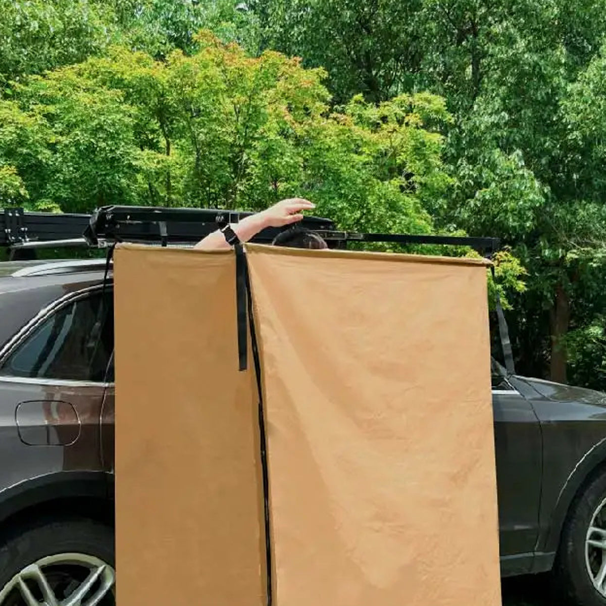 Mobile Privacy Tent for Vehicle Use