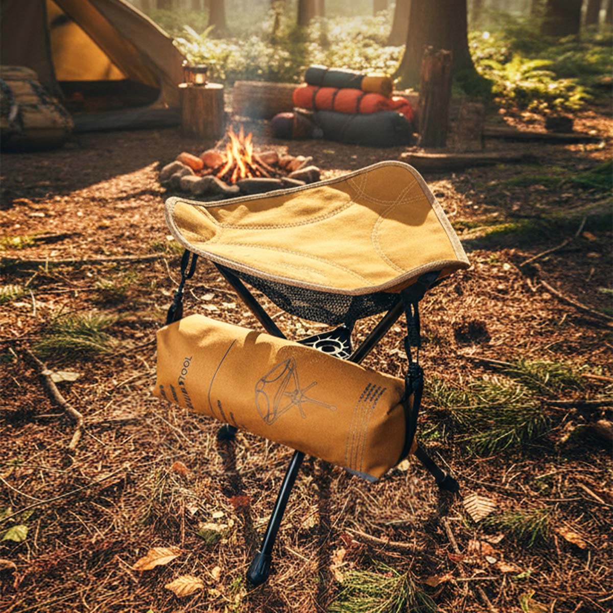 Camping Stool with 360° Rotation – Portable and Foldable