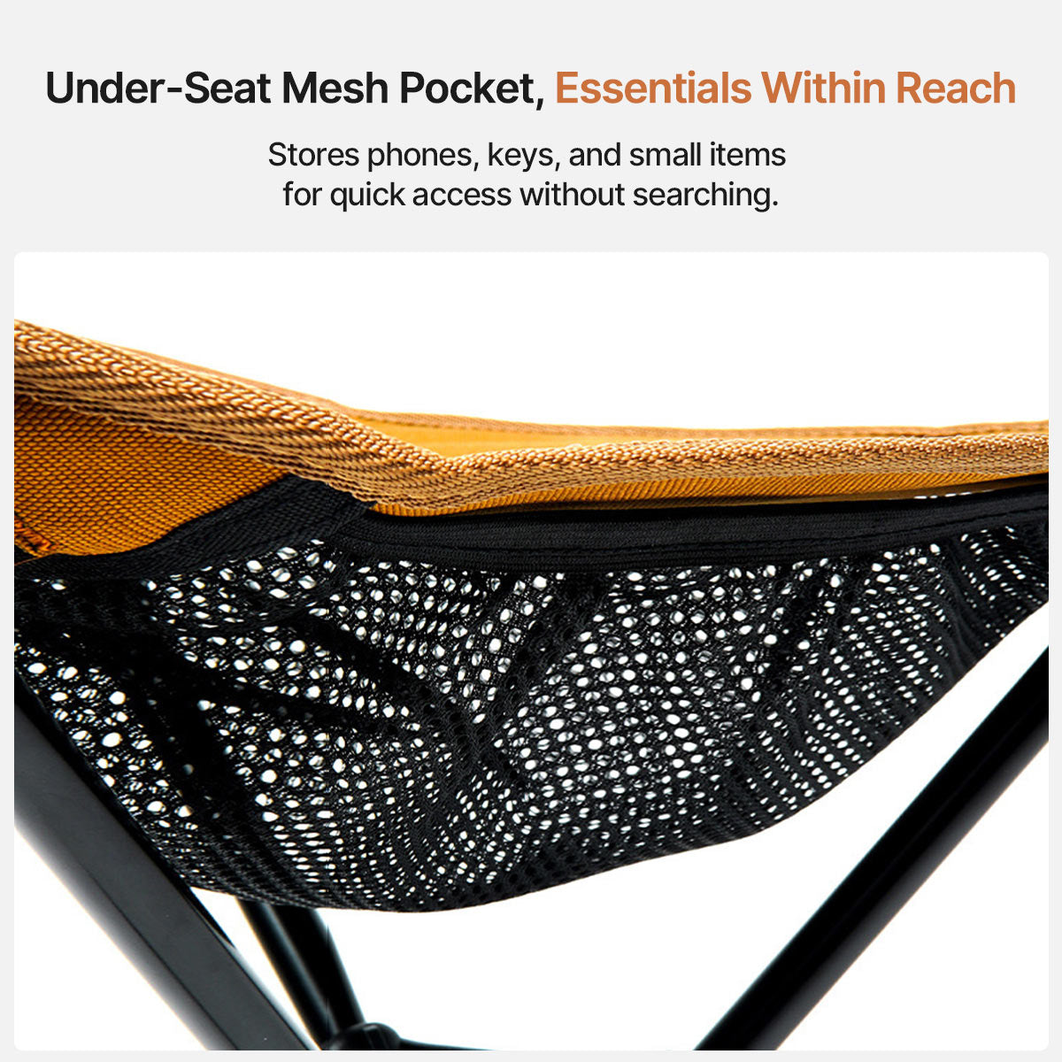Camping Stool with 360° Rotation – Portable and Foldable